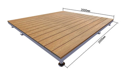 🔥 Hot Sale | Modular WPC Outdoor Deck Platform with Adjustable Pedestals – Instant Glamping & Patio Flooring