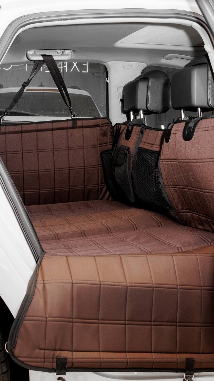 🚗🐶 HeyJune X Hard-Bottom Dog Car Hammock — Extra Large Seat Protector